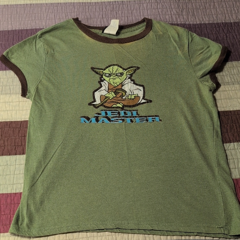 Star Wars Green Jedi Master Kids Tee